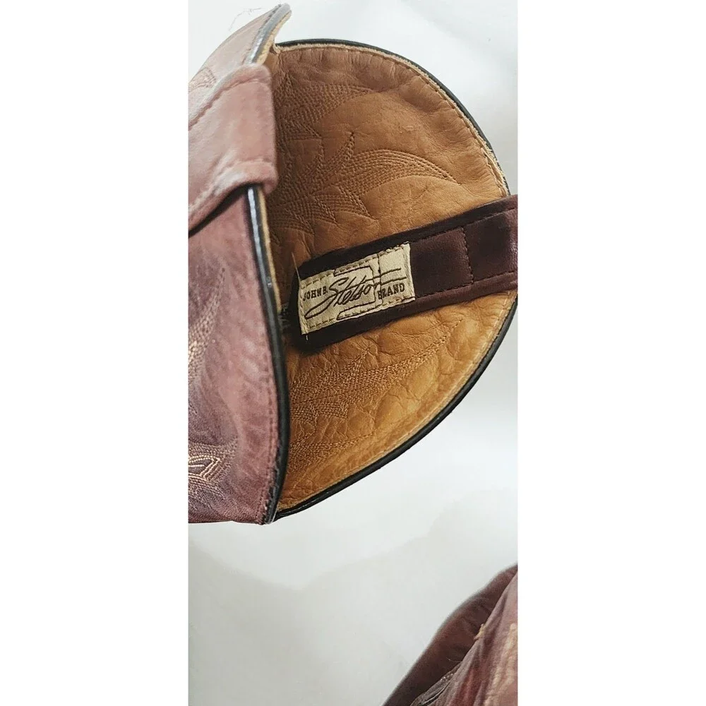 Stetson Western Boots Mens Cassidy Pull On Brown 12-020 Made In Mexico